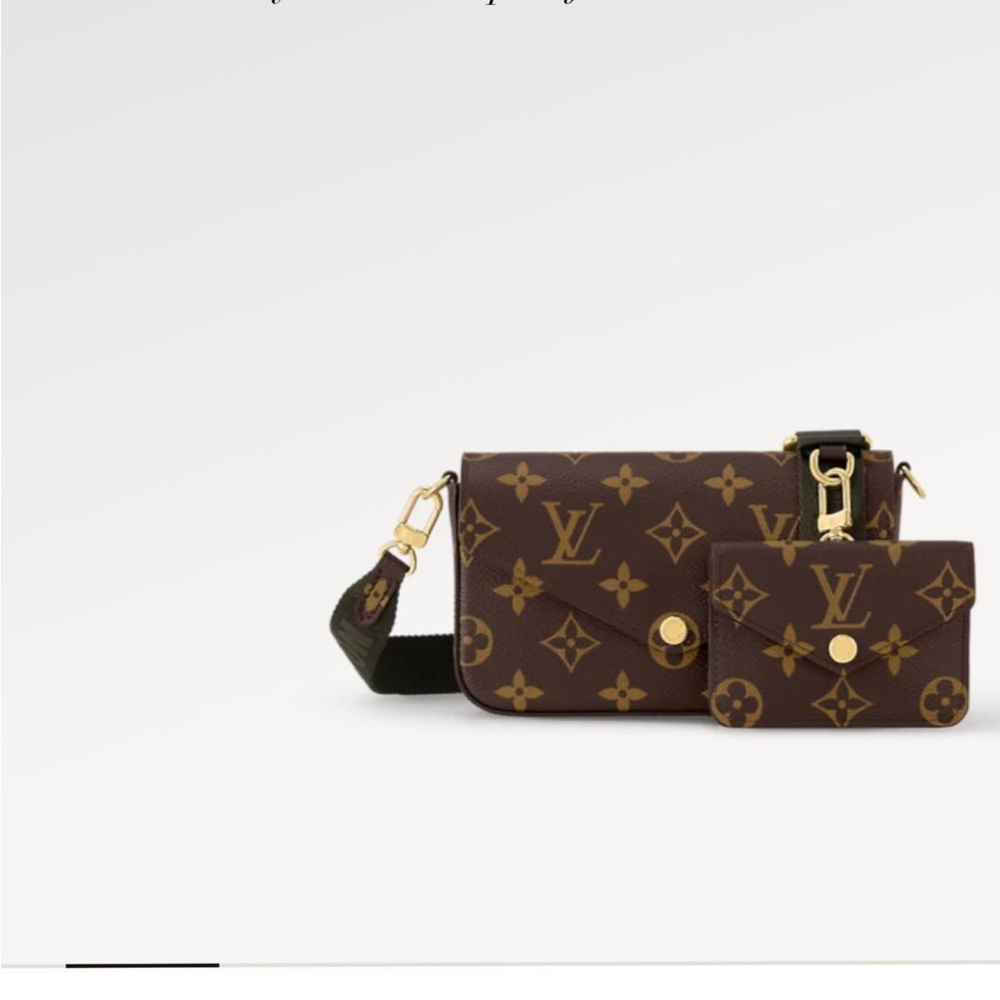Louis Vuitton Felice strap and go bag.